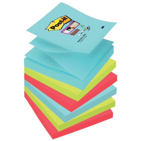 Haftnotizblock Z-Notes 6ST Miami POST-IT R3306SMI 76x76mm