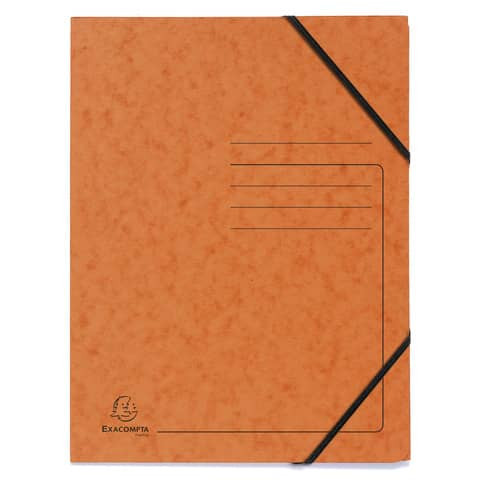 Sammelmappe - A4, 355 g/qm, Gummizug, orange