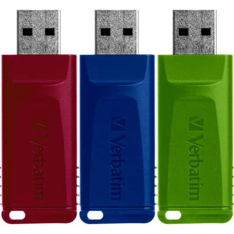 USB Stick 2.0 16GB Slider Multipack 3 Stück