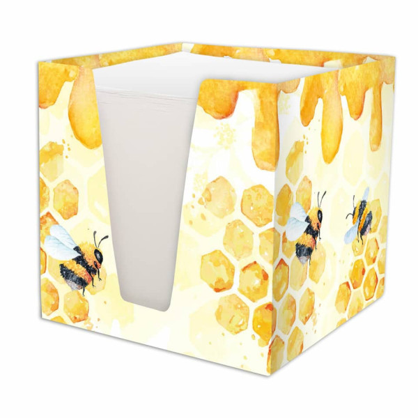 Notizklotz Honey, 9x9x9cm RNK 46800