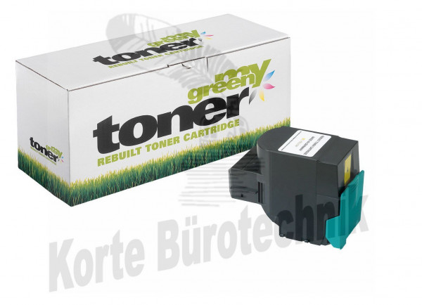 my green toner Toner-Kartusche gelb HC (160769) ersetzt C540H1YG