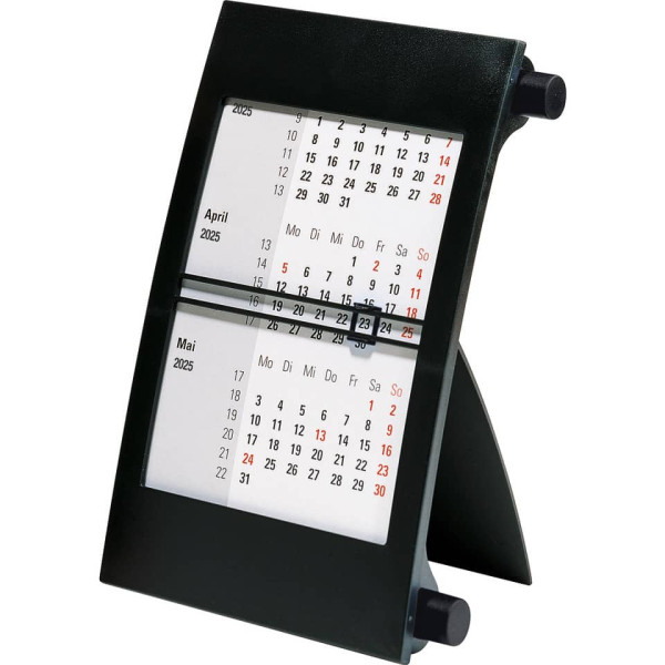 3-Monats-Tischkalender 2025, 11x18,3cm, schwarz RIDO 70-38 000 905