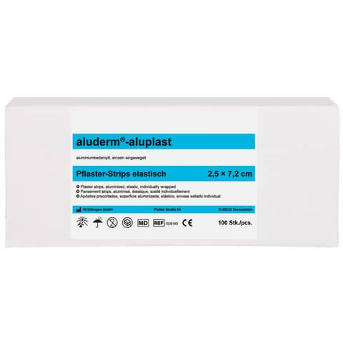 aluderm-aluplast Pflasterstripes 100St. SÖHNGEN 1009180 elastisch 2,5x7,2cm