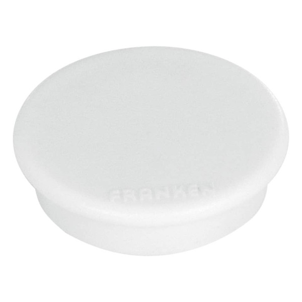 FRANKEN Magnet - Ø 24mm, 300 g, 10 Stück, weiß