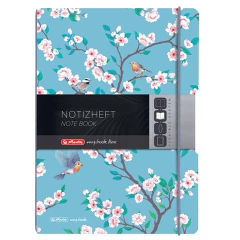 Notizheft PP A4 Lady Birds HERLITZ 50021543 2x40lin.+kar.