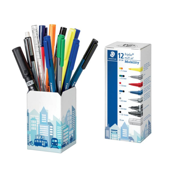 Schreibgeräteset Triplus Multi STAEDTLER 34 CPR12 Moblility