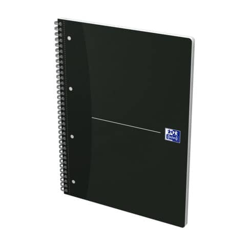 Office Collegeblock - A4+, 2 in 1 kariert/liniert, 70 Blatt, schwarz