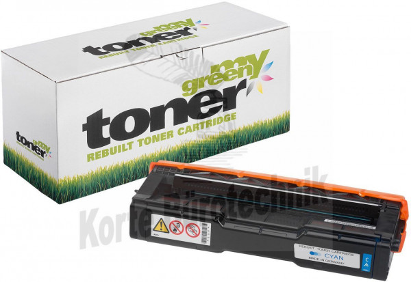 my green toner Toner-Kartusche cyan (190360) ersetzt 407544