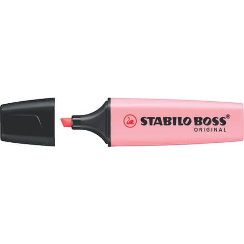 Textmarker - BOSS ORIGINAL Pastel - Einzelstift - rosiges Rouge