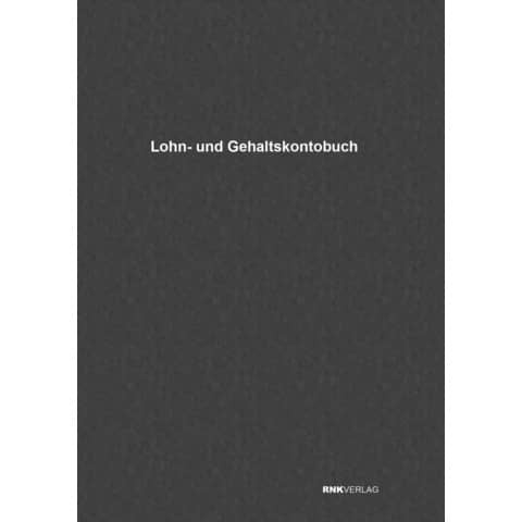 Lohn-u.Gehaltkontobuch A4 RNK 2371 20BL